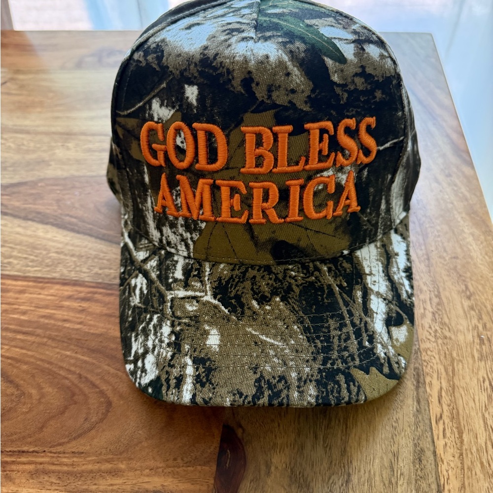 Camouflage 'God Bless America' Hat from Conviction Co